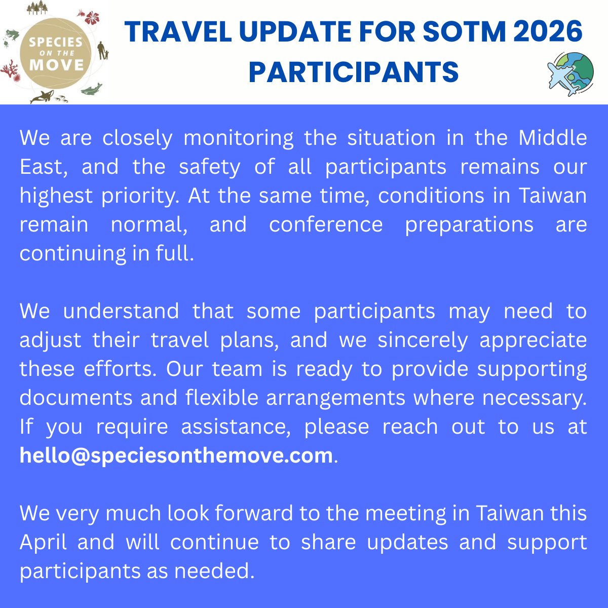 Species On The Move Conference tweet media