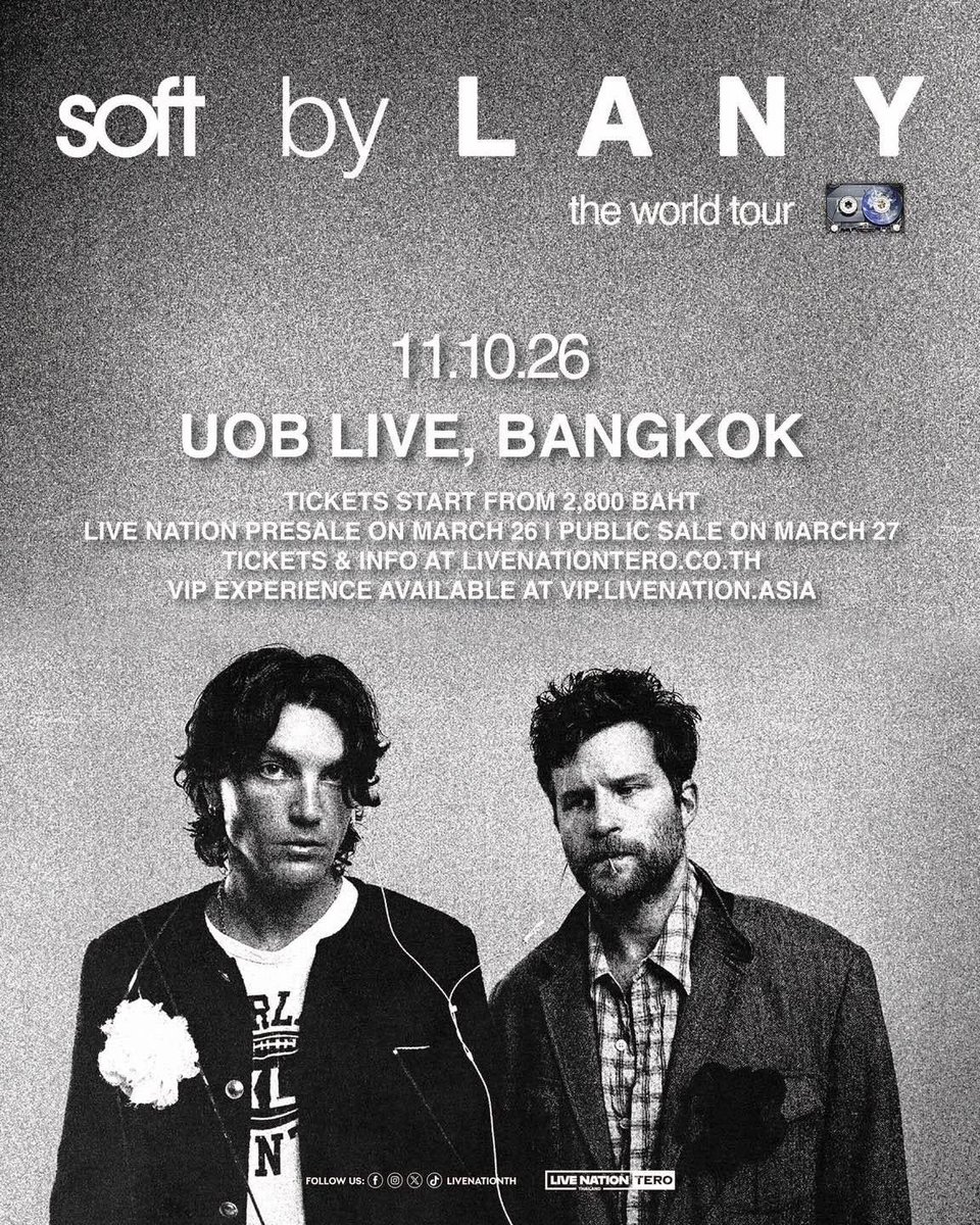 LANY Thailand tweet media