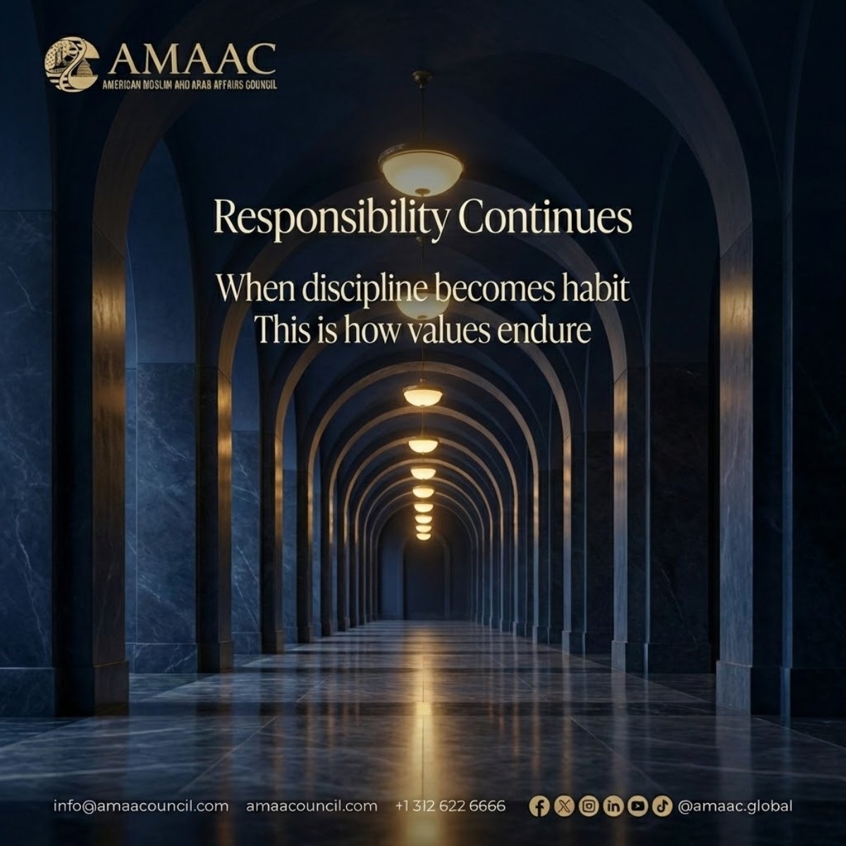 amaacglobal's tweet image. When discipline becomes habit, values endure. 🏛️ 

Responsibility continues. This is the AMAAC way. 

#AMAAC #Consistency #Values