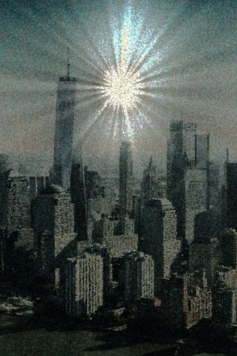 Art of the Day! "New York Nuclear explotion". Buy at: ArtPal.com/etienneentres?…