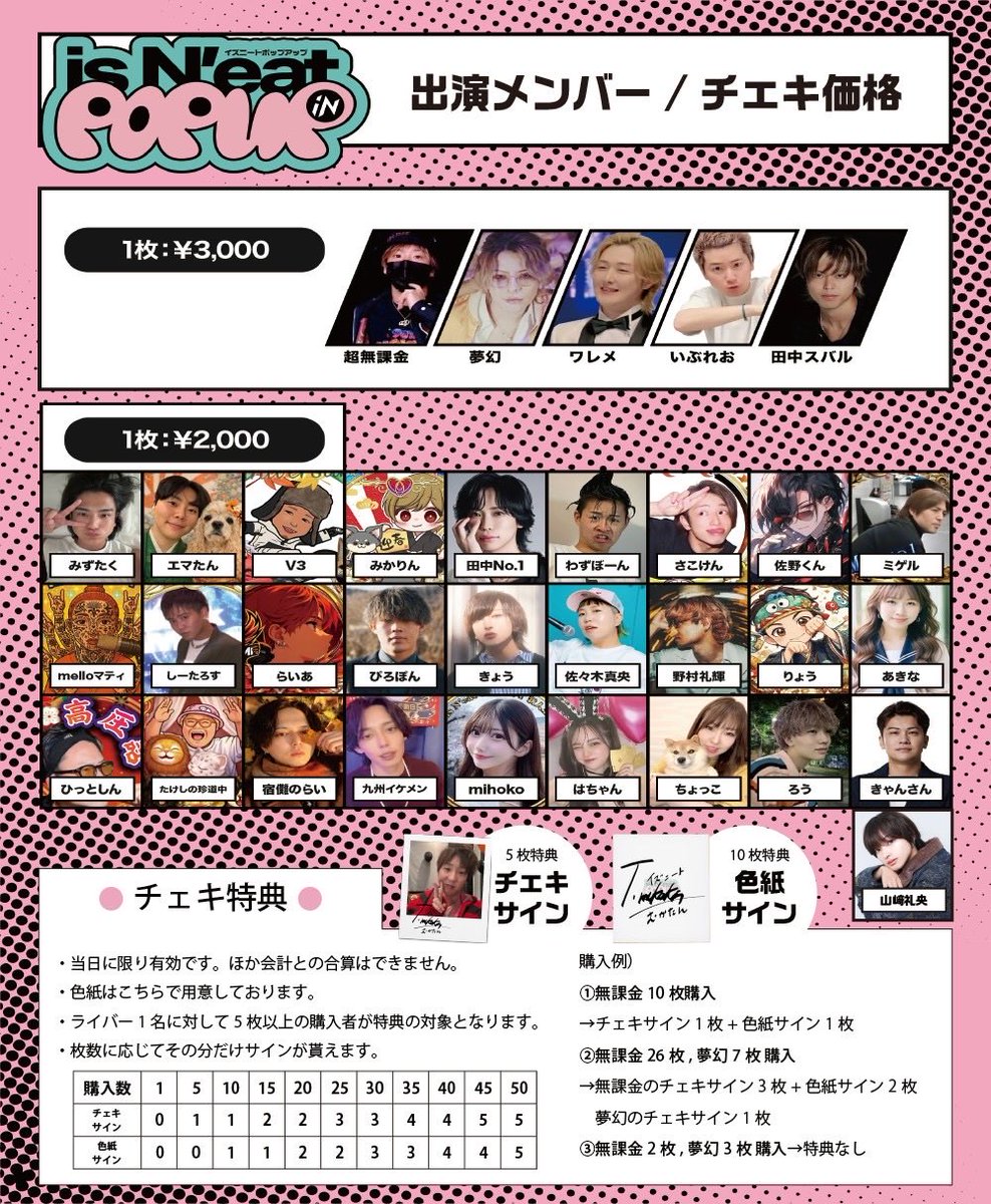 3月21.22日 みんな会いにきてください。 チェキ サイン ステッカー