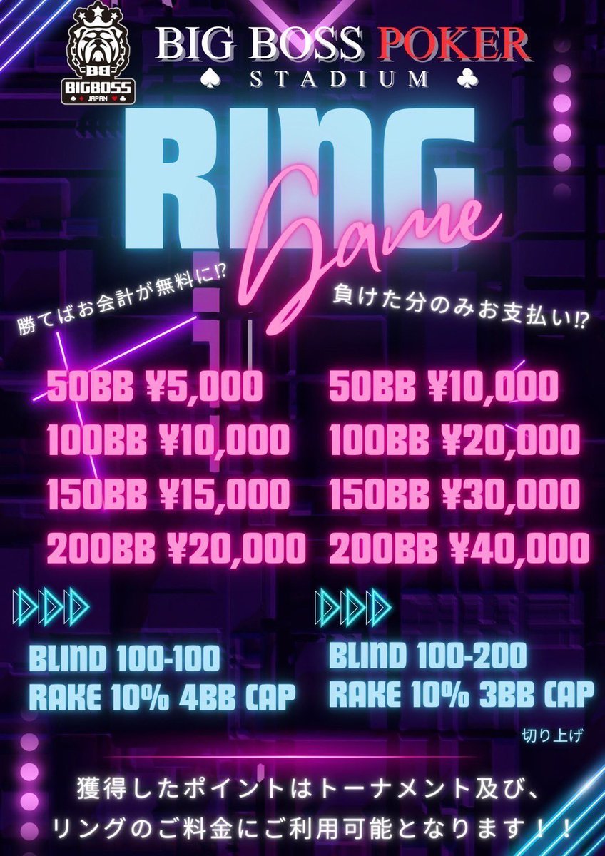 ✨リングゲーム✨ 海外トナメに挑戦できるリングとなっております 