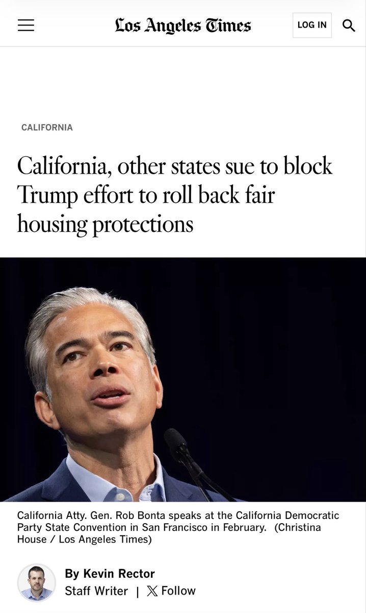 Leftist state attorneys general have run to a San Francisco courthouse in a desperate attempt to obstruct President Trump’s America First agenda through political lawfare. Their latest stunt will not succeed. 

As Secretary, I will continue enforcing the Fair Housing Act as