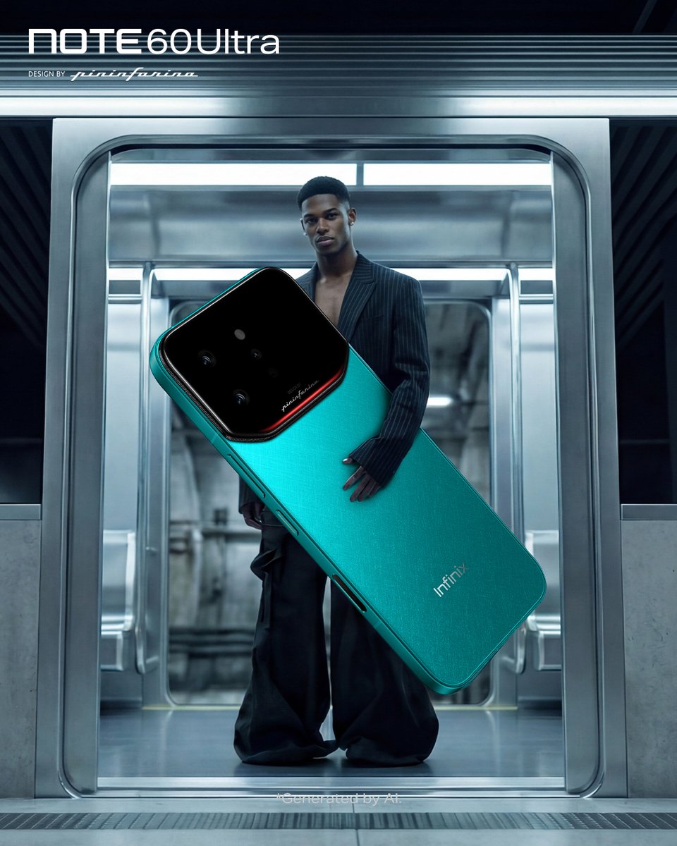 Infinix_Mobile's tweet photo. NOTE 60 Ultra Design by Pininfarina.
Elevate your everyday with Italian elegance and supercar-inspired design.
Your next icon is here — the #NOTE60Ultra.
#NOTE60Ultra #NOTE60Series #ProSuitUp #INFINIXxPininfarina #InfinixNOTE60xYUNA https://t.co/ki7g5Vjti7