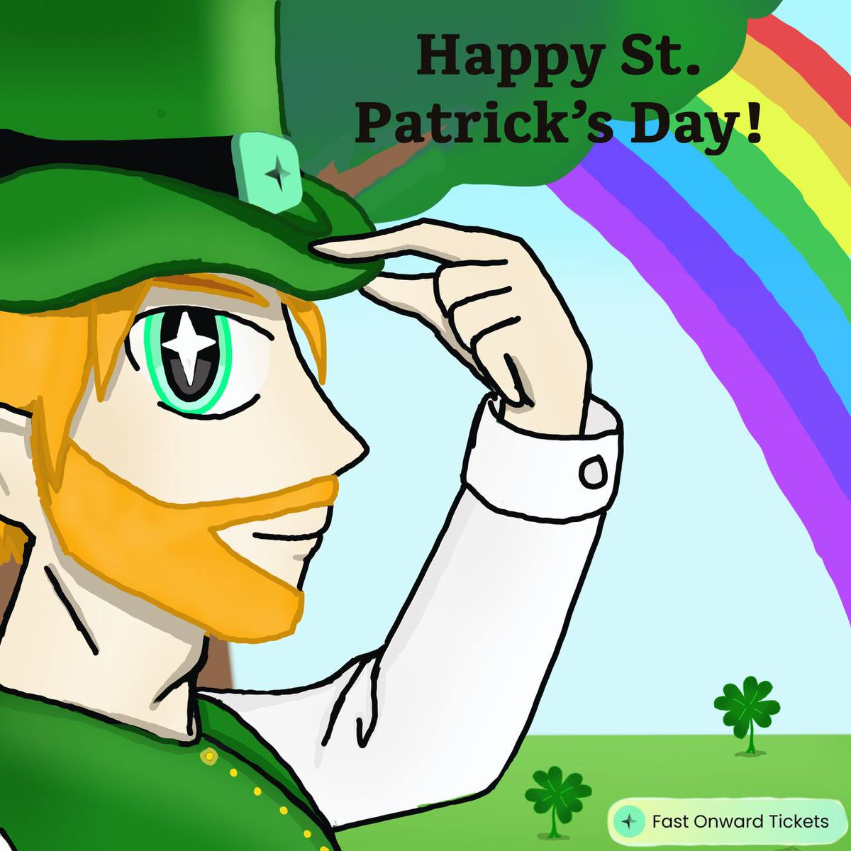 FastOnward's tweet photo. Luck o' the Irish meets stress-free travel! This St. Patrick's Day, don't leave your onward ticket to chance — get yours with us. Chase that rainbow worry-free! #StPatricksDay2026 #onwardticket https://t.co/uYxXZwwXQE