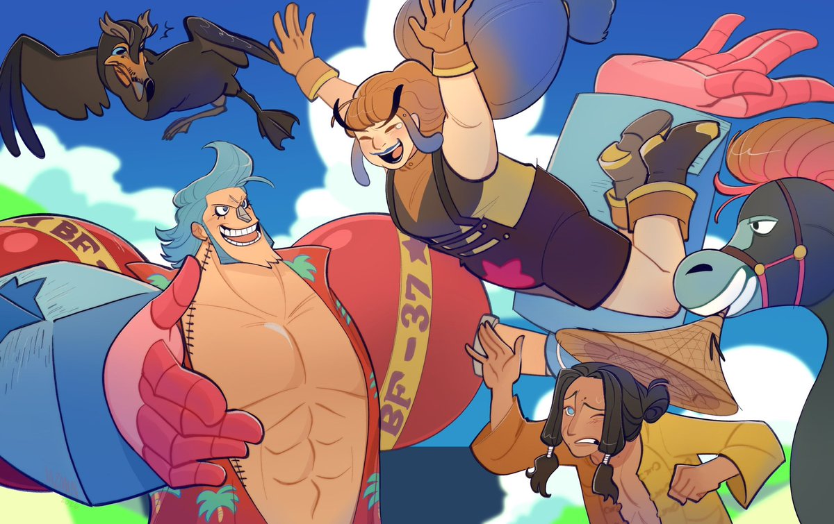 ItzJazzyJazzin's tweet image. I joined the fanletter oc collab as of recent and forgot to share here!! Not often I get to draw Franks lil sis Buhan and Creek!! 

Thank you @MiiyxiA for hosting!! #opfanletter #onepiece #collab