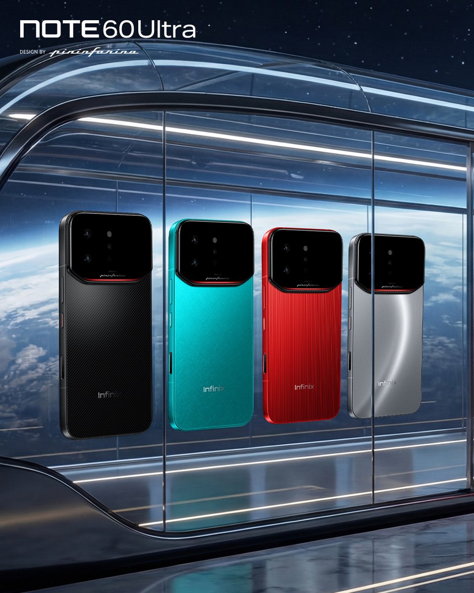 Infinix_Mobile's tweet photo. NOTE 60 Ultra Design by Pininfarina.
Elevate your everyday with Italian elegance and supercar-inspired design.
Your next icon is here — the #NOTE60Ultra.
#NOTE60Ultra #NOTE60Series #ProSuitUp #INFINIXxPininfarina #InfinixNOTE60xYUNA https://t.co/ki7g5Vjti7