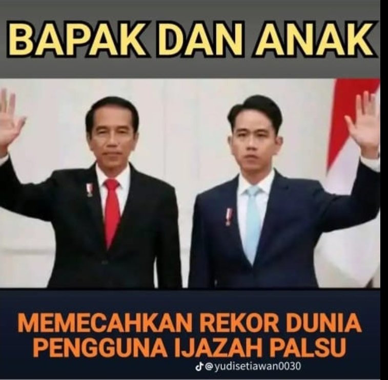 OjolNyambi's tweet photo. NEGARA PALING TOLOL SEDUNIA !!
#JokowiGibranToxicNegara
#JokowiGibranToxicNegara https://t.co/iCARZ3Qswp