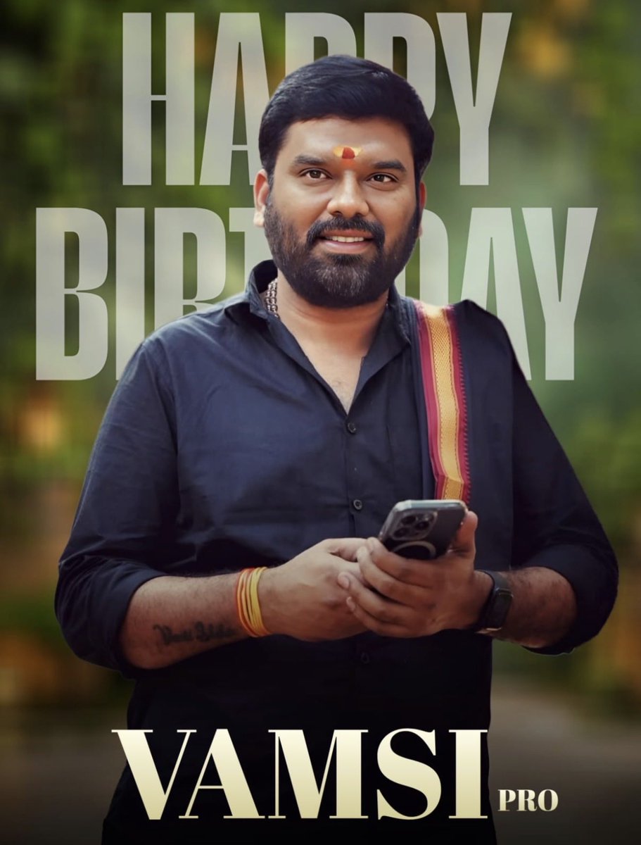 ganeshbandla's tweet photo. Happy Birthday, to my Brother Vamsi God bless you 🎉❤️ https://t.co/n1LUiEmw1s