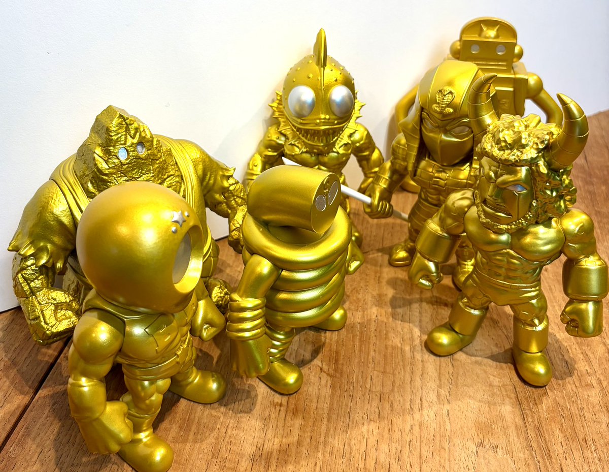 アトランティスとミスターカーメンが届いて、キンコレの7人の悪魔超人が金 シルバーアイ カラーで揃った