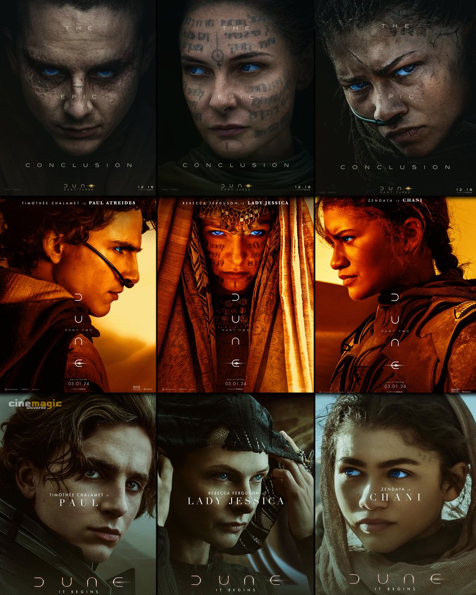 🖼️ ‘DUNE’ character posters.