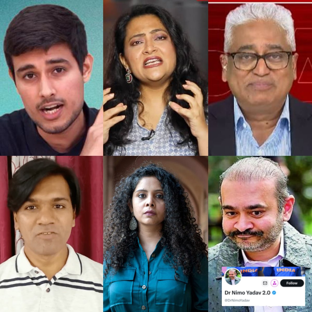 Tweet against Israel for killing people in Gaza &amp; Iran

Dhruv Rathee - 350
Arfa - 300
Rajdeep - 150
Mohammed Zubair - 250
Rana Ayyub - 280
Nimo Yadav - 50

Tweet against Pakistan for killing 400 people in drug rehab centre in Afghanistan 

Dhruv Rathee - 0
Arfa - 0
Rajdeep -0