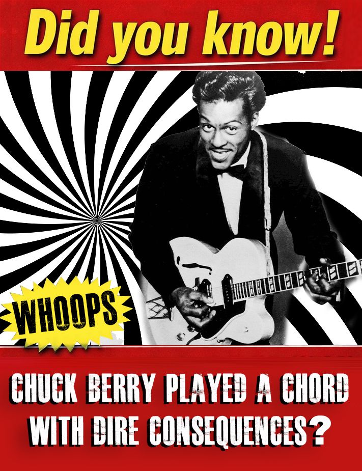 Did you know that Chuck Berry once played a mysterious chord that had dire consequences! Find out more in Rock 'N' Roll Ghosts!!! screamingeyepress.com/pubs/rock-n-ro…