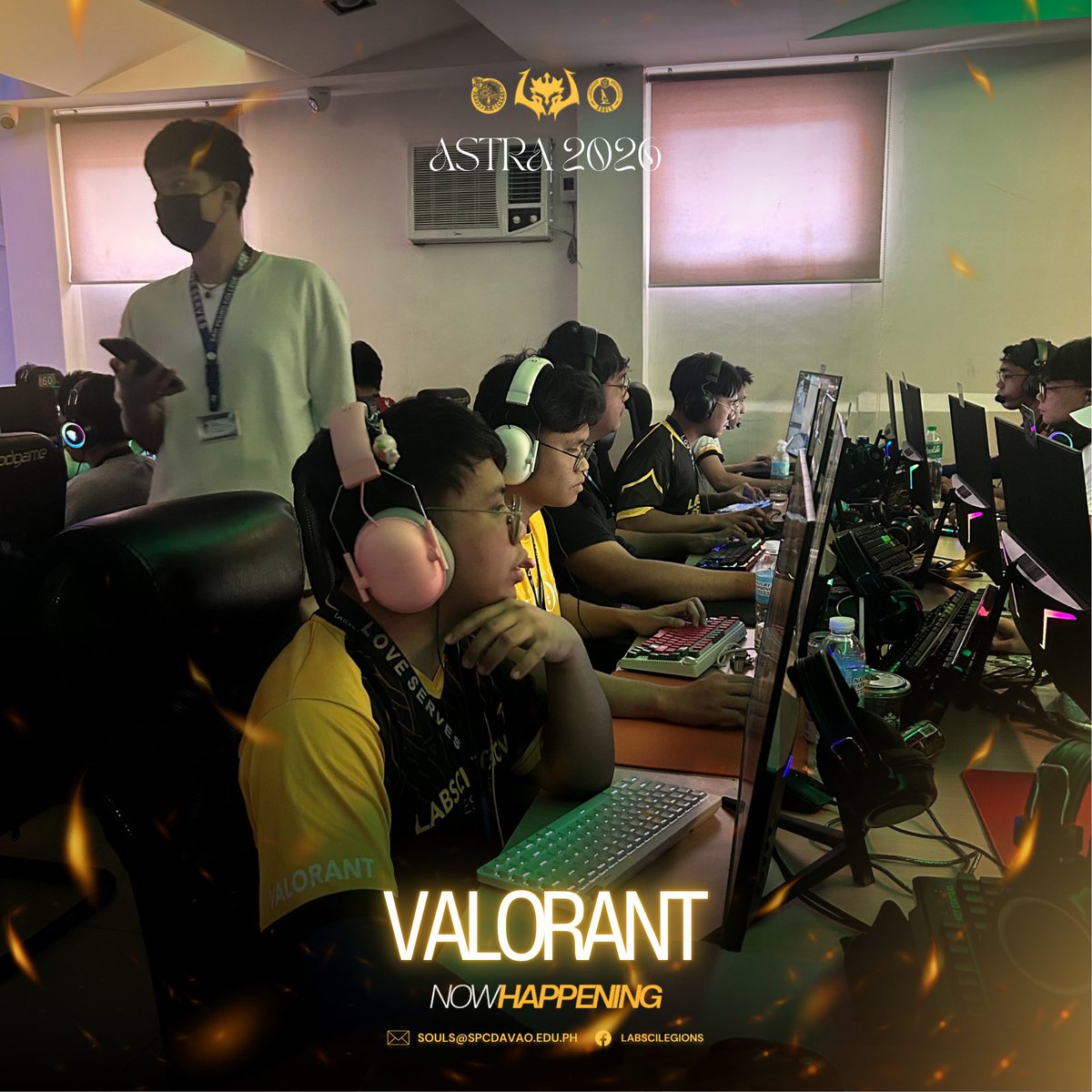 soulsspc's tweet photo. 𝐀𝐒𝐓𝐑𝐀 𝟐𝟎𝟐𝟔 | 𝐕𝐀𝐋𝐎𝐑𝐀𝐍𝐓

#SPCIntramurals2026
#SPCAstra2026 
#RiseOfTheLegions
#WinWithHonor
#AstraEtherealMotion 

Layout by: Chenney Monica B. Macasaet https://t.co/vhTqOT030J