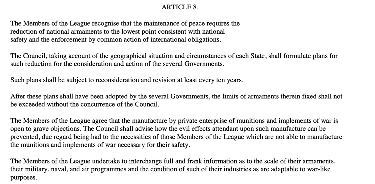 Supervicio's tweet photo. @GP_Presss According to Article 8 of the Treaty of Versailles, all countries were supposed to disarm after Germany did so, but they did not. Germany began rearming as a matter of equal rights; it was the other countries that violated the treaty. https://t.co/CuG5UKZXzU