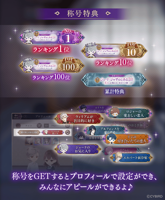 🦋開催中🦋 開催中の ジュード・ジャザのとある1日 ～恋人しか知らない