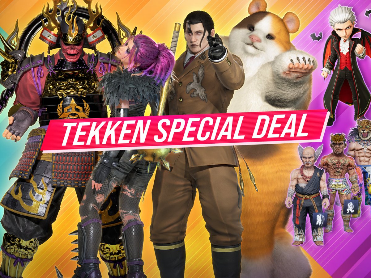 TEKKEN_Project's tweet image. 🤜#鉄拳8  シーズン3

◤ #TEKKEN SHOP ◢
📢セール情報⚡

期間中、対象アイテムを特別価格で購入可能🙌

詳細はこちら👇
🔗tekken-official.jp/tekken_news/?p…

🔻共通コス
三島家の鎧 パック
マッドバイカー パック

🔻復刻コス
ドラグノフ
パンダ

🔻アバタースキン
ヴァンパイア
キング
ファーカムラム
平八