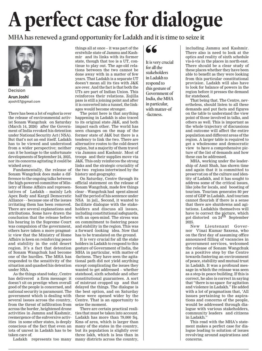 arun joshi tweet media