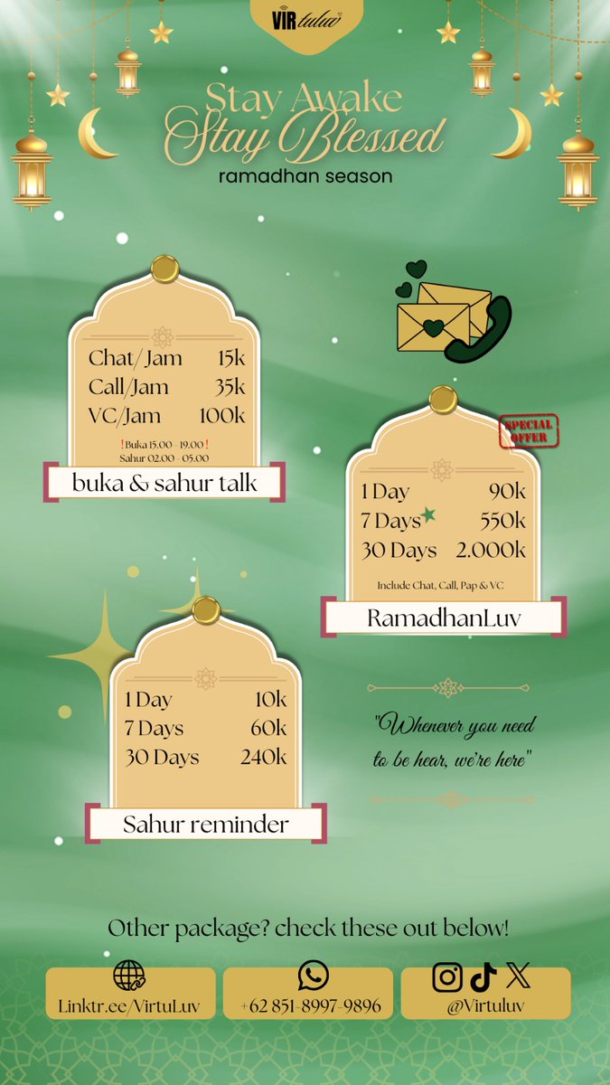 VirtuLuv's tweet image. jangann lupaa yachh buat booking reminder kita sama booking sahur talk yachhh 

#jasasleepcall #sleepcall #gfrent #bfrent #sewapacar #pacarvirtual #zonaba