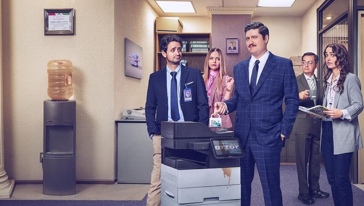 yorkperry's tweet photo. La gente de Cómo Sobrevivir Soltero y Club de Cuervos se une en  #LaOficina.

El casting regional es genial. La adaptación del aparato es muy astuta. Gran libreto. La dirección falla en el timing. Encuentra su voz y ritmo hasta el ep. 7 (de 8).

Prefiero Cómo sobrevivir soltero. https://t.co/yn4uZQoqqe