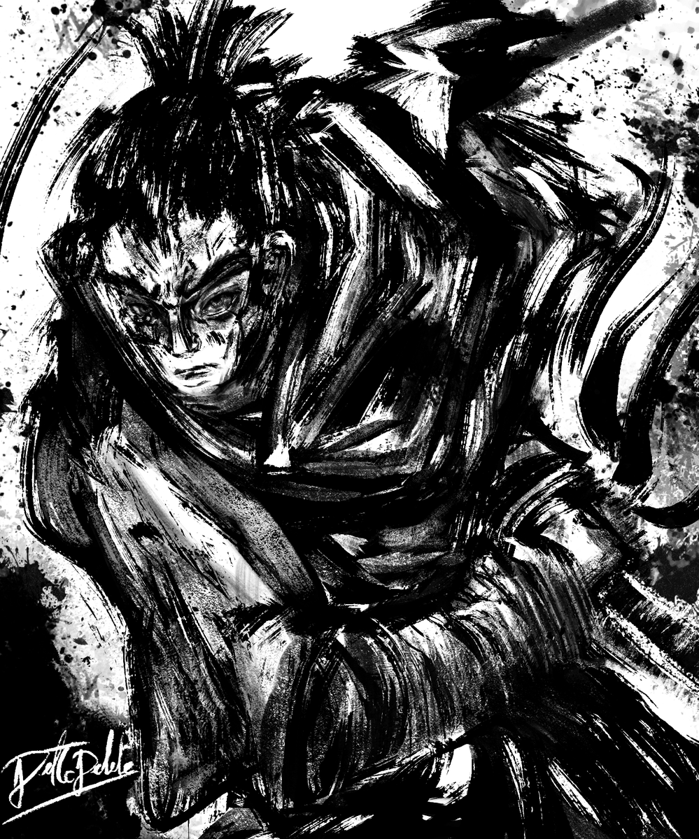 DelToDelete's tweet photo. @lucisphora ts i js made after seein the sekiro trailer (ignore the eyes) https://t.co/CUNKDAPYCm