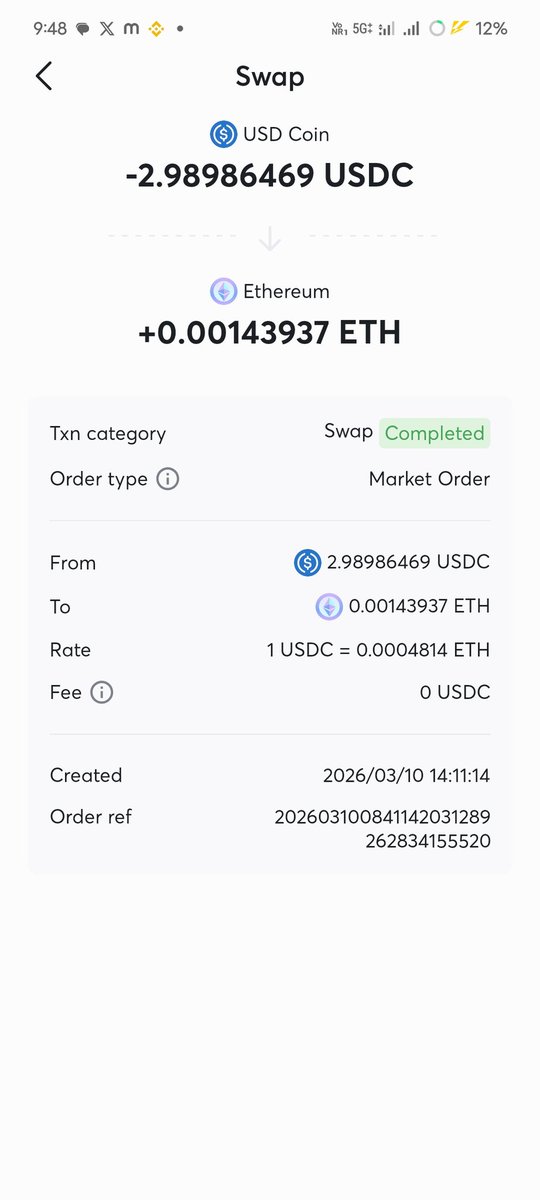 Mehebub110's tweet photo. My swap experience with @CwalletOfficial has been smooth and fast. ⚡
Low hassle, quick transactions, and a user-friendly interface.

Crypto swaps made easy! 🔄

#Cwallet #Crypto #Web3 https://t.co/VXgEvNtkvk