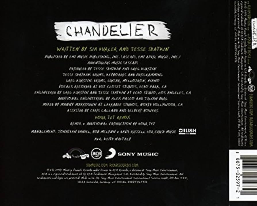Intofurler's tweet photo. “Chandelier” by Sia was released 12 years ago, today! https://t.co/koL9JQpAcI