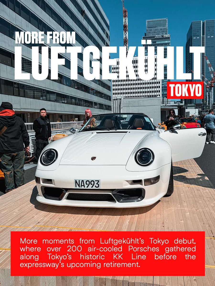 vroommediaph's tweet image. More from Luftgekühlt Tokyo.

Over 200 air-cooled Porsches gathered for the event, bringing together race cars, rare street builds, and everything in between.

#WeAreVroom #Vroom #ShiftHappens