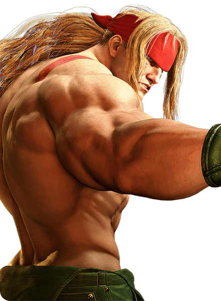 Alex's Outfit 1 &amp; Outfit 2 character select screen renders for Street Fighter 6.