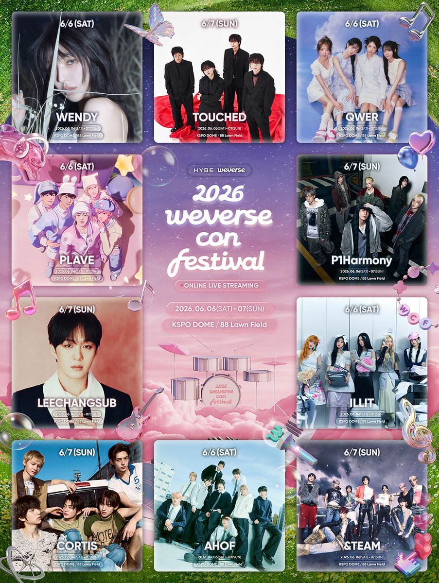 🎙️2026 Weverse Con Festival ＼ 出演日発表 ／ ▷ 6/6(土) ・AHOF