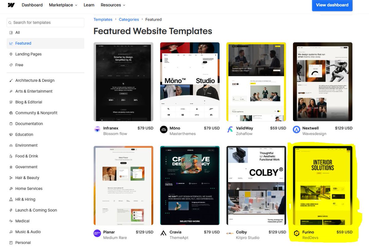 🛍️ Furino — Retail &amp; E-Commerce Webflow Template (Featured)

Furino is a modern Webflow template crafted for online stores &amp; retail brands that want a clean, conversion-focused shopping experience.

✨ Product showcase &amp; category pages
🛒 Smooth shopping flow &amp; user-friendly