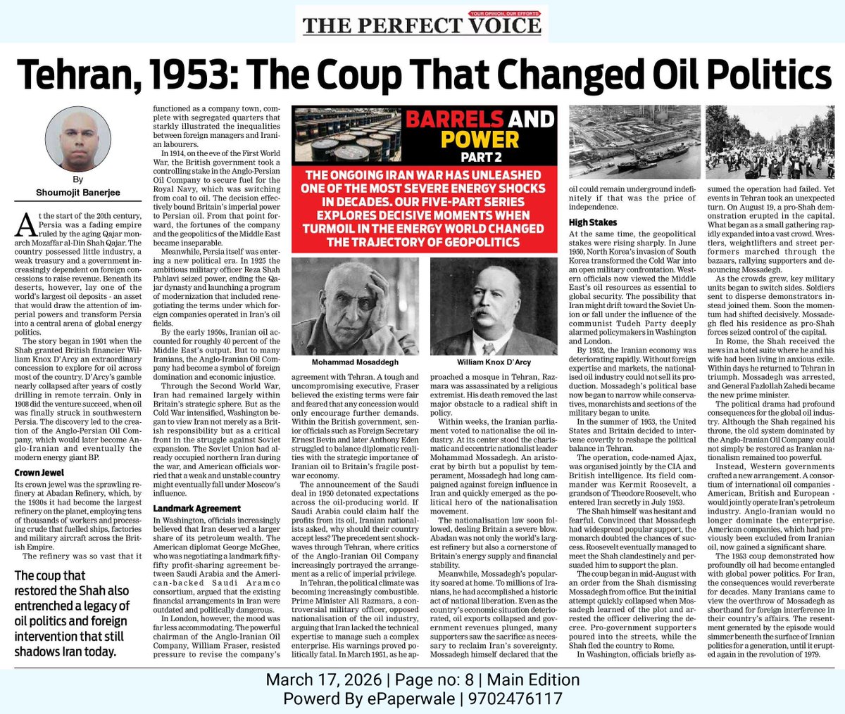 ShoumojitB's tweet photo. For many Iranians, Mossadegh's overthrow was shorthand for foreign interference in their affairs. The resentment generated by the 1953 coup simmered beneath the surface of Iranian politics for a generation, before erupting in 1979. Part 2 of my series.
🔗https://t.co/Ii5el4NifA https://t.co/17k4cMV2S0
