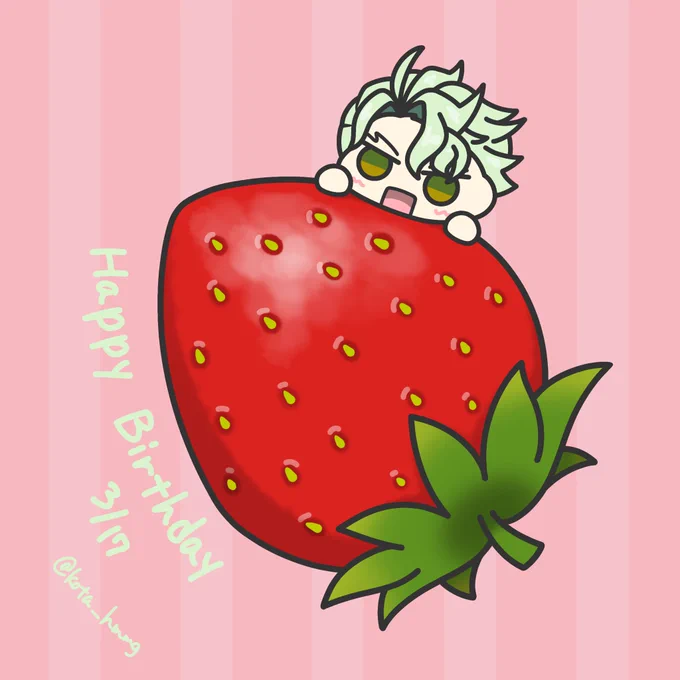 ボンボニおセベ来てくれてありがとうも兼ねて 適当絵ですまぬ……おめでとうありがとう…… #セベク・ジグボルト誕生祭2026