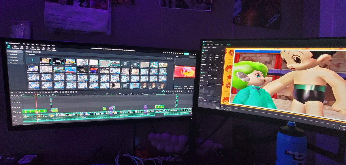 My editing timeline for my new video is looking crazy