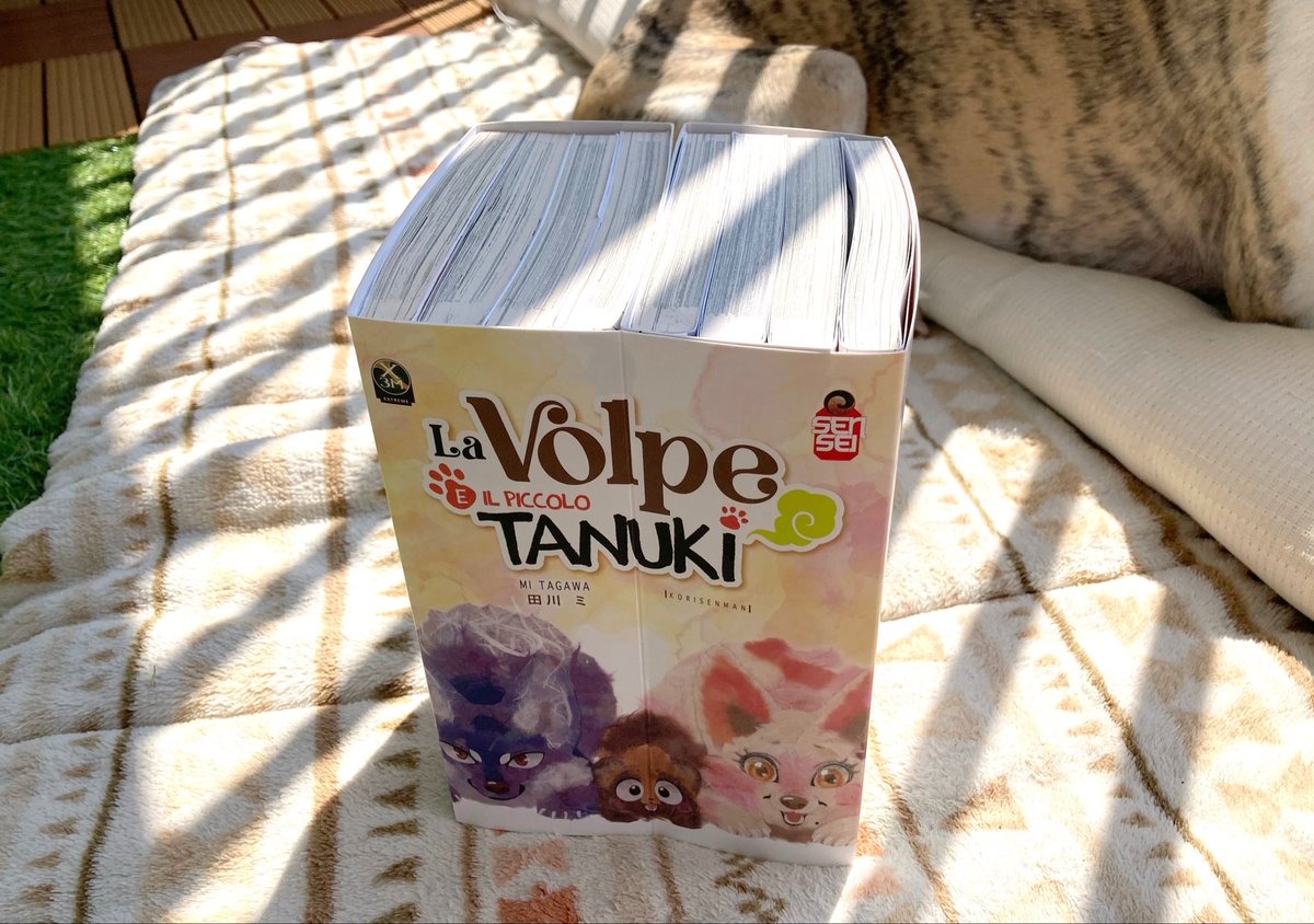 こりせんまんイタリア語版の特典でかっこかわいいブックケースを作っていただきました☺️💕ありがとうございます!🐾 