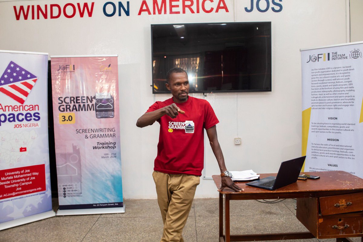 TheJOFII's tweet photo. DAY1–ScreenGramm 2026

Creative Session: Mrs. Matlong Mbai, delivered on “Entrepreneurship &amp; Social Media: The Power Alliance.”
Main Session: Mr. Henry Samson Mafulul, “The Foundations of the Art of Screenwriting &amp; Story Structure.”

#ScreenGramm2026
#Screenwriting
#Storytelling https://t.co/7XmVOjDqDj
