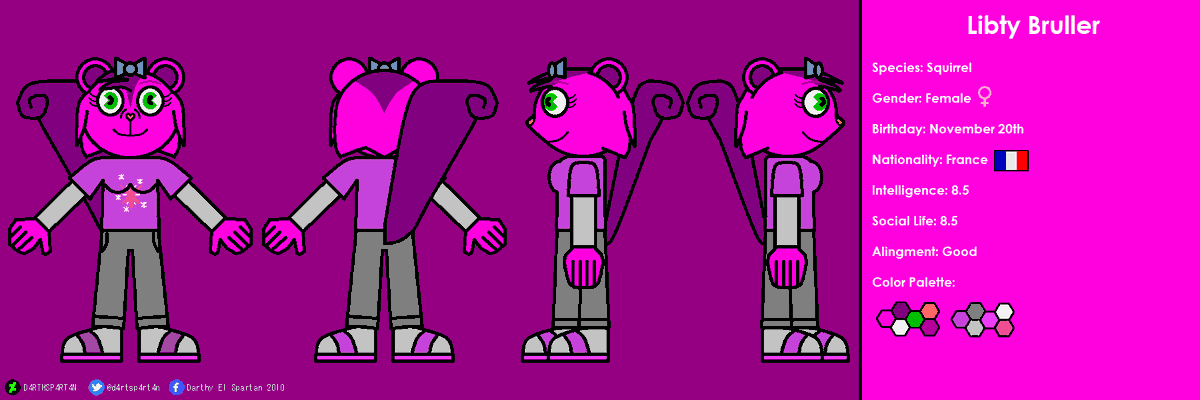 d4rthsp4rt4n's tweet photo. Reference Sheets of my OCs:
Libty Bruller πππΏπ«π·
#htfoc #referencesheet #libty https://t.co/B0gwyEk8ut