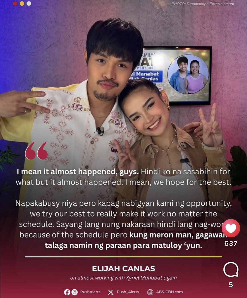 "hindi ko na sasabihin for what, but it almost happened" hindi elijah, hindi namin tanggap 🤨hahahaha anong project yan with xyriel. spill the tea eme 😆