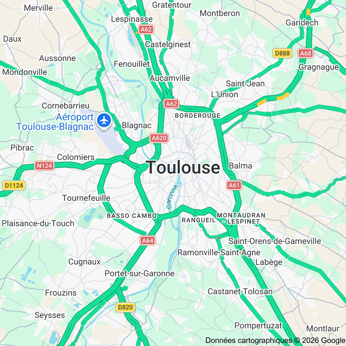 Trafic routier à Toulouse tweet media