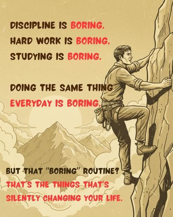 OldProfessorX's tweet image. I want all my students to be boring,
because boring people win in the long run.

#SelfDiscipline
#DailyHabits #StayFocused