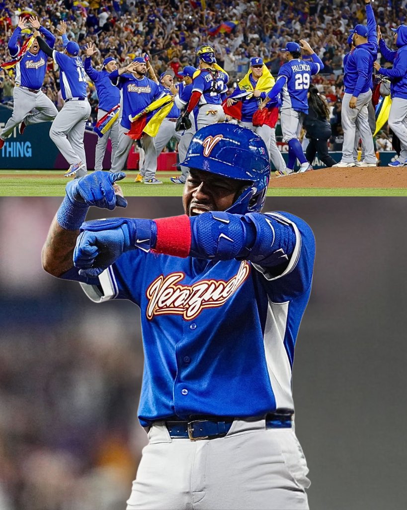 elmundounbalon's tweet image. ¿Qué hora es, Maikel? ⌚️😅

¡Hora de celebrar que somos 𝙁𝙄𝙉𝘼𝙇𝙄𝙎𝙏𝘼𝙎 del Clásico Mundial! 😍🇻🇪

📸: Getty Images