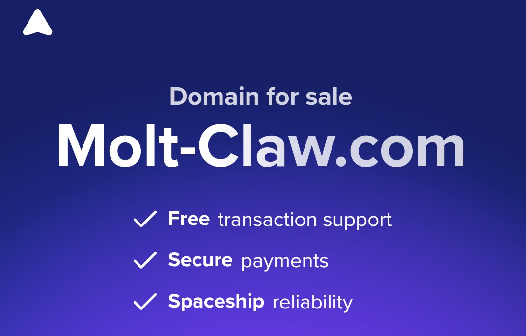 Molt-Claw .com listed at spaceship!