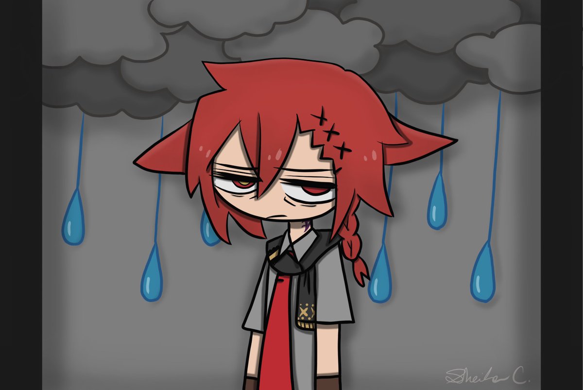 "After all, everyone only thinks about themselves. This comforting interference has been put to a stop. I just wanted to immerse myself in this game we call life."

This went from being a very random stream doodle to a full out G'raha x Baumkuchen End Credits piece!

#FFXIV #Art