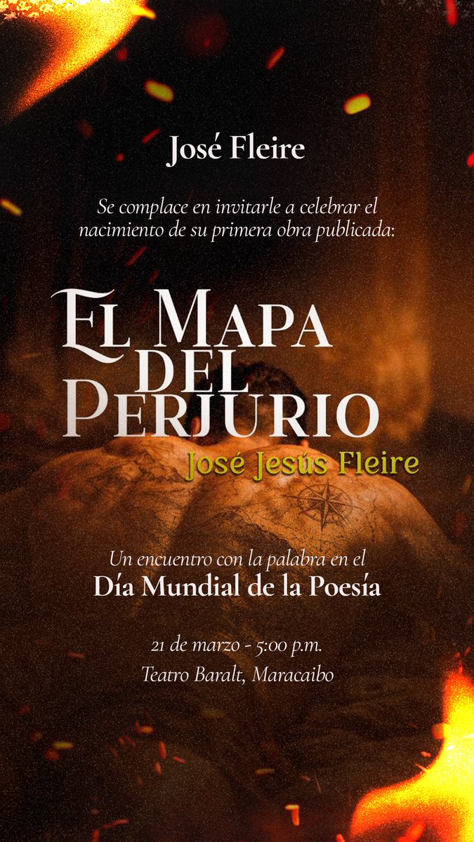 fleirej's tweet photo. Quiero invitarlos a la presentación y publicación de mi primer libro poético titulado EL MAPA DEL PERJURIO, memorias de un alma en vilo 
Será este 21 de Marzo día mundial de la poesía https://t.co/CMBATwtYew