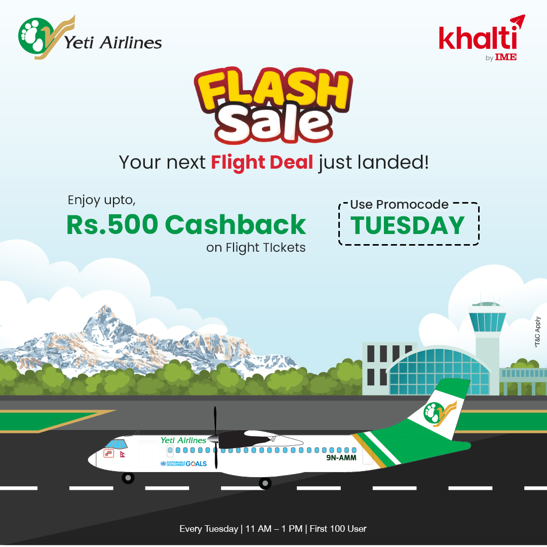 Yeti Airlines tweet media