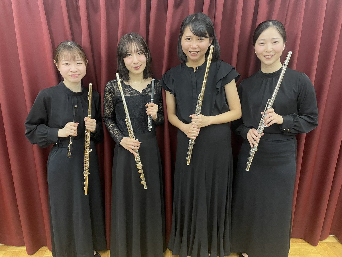 chisato_ppp's tweet photo. ありがとうございました！
この音楽の一部でいることができて幸せ、そんなことを思うひとときでした。
毎度素晴らしい奏者、素晴らしい作品に出会い勉強できる環境が本当にありがたいです📯
あたたかなお客様にも感謝です！

昨日はフルートセクション4管でした🪈✨お世話になりました！ https://t.co/LjuCFDBGli