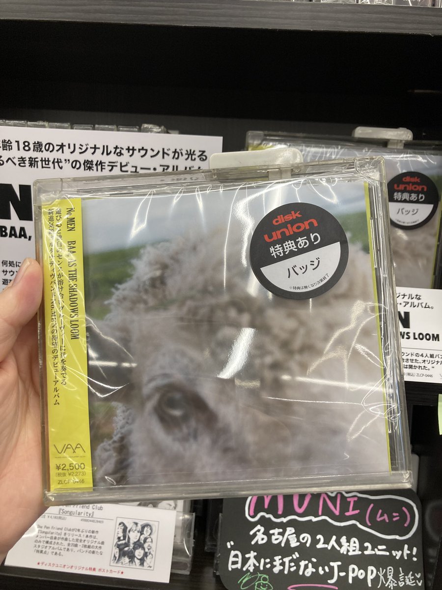 【JP新入荷】
これはデビューアルバムの傑作だ🤯
✨No.MEN✨
『BAA,AS THE SHADOWS LOOM』
入荷しました‼️

「平均年齢18歳」の衝撃に注目しがちですが年齢を抜きにしても十二分に傑作と呼べるアルバム！グルーヴィーな演奏に遊び心溢れる音が煌めいてます✨

“遂に扉は開かれた”🚪