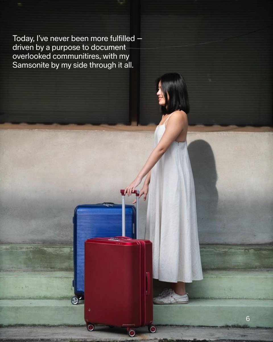 samsonitejpn's tweet photo. 旅人とサムソナイトの絆を紐解く “Samsonite Stories”。

マレーシア出身のトラベルドキュメンタリー写真家、プリスティン。彼女が越えてきた国境の数々と、カメラに収めてきた数えきれない物語。そのすべての旅路に、サムソナイトが寄り添っています。

#Samsonite
#サムソナイト
#SamsoniteStories https://t.co/X0Z6z5zJCB