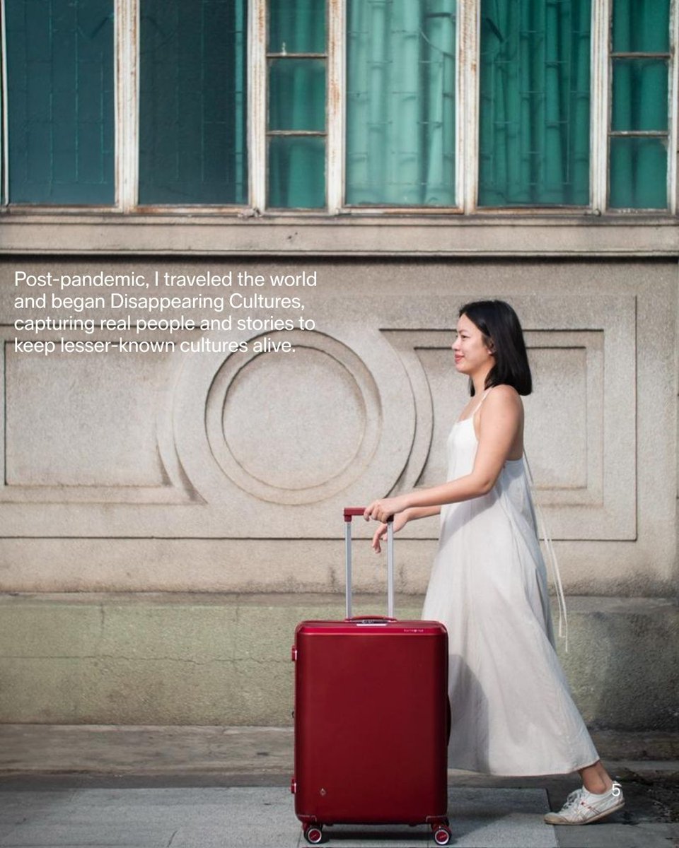 samsonitejpn's tweet photo. 旅人とサムソナイトの絆を紐解く “Samsonite Stories”。

マレーシア出身のトラベルドキュメンタリー写真家、プリスティン。彼女が越えてきた国境の数々と、カメラに収めてきた数えきれない物語。そのすべての旅路に、サムソナイトが寄り添っています。

#Samsonite
#サムソナイト
#SamsoniteStories https://t.co/X0Z6z5zJCB