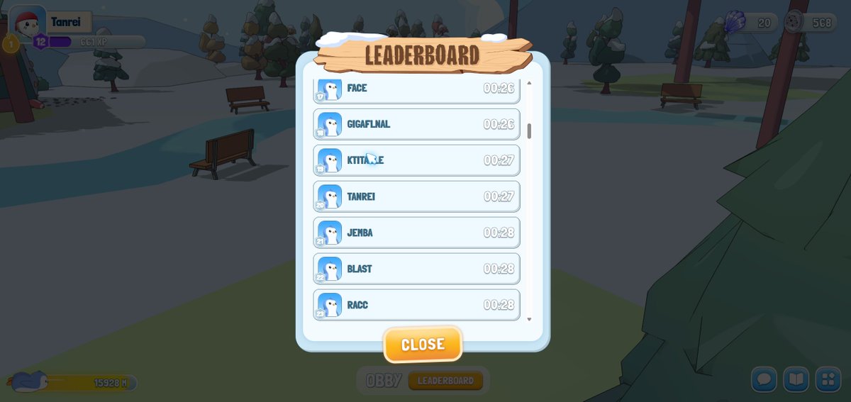 Bleims's tweet photo. Just placed #20 in the Obby Lobby challenge on @PudgyWorld_  🐧🔥
Not stopping here — this game is way more addictive than I expected
Jump in and try it yourself, let’s climb the leaderboard together 👇
https://t.co/A0x0uwMwyP https://t.co/qutkOCqkVz